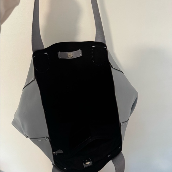 Coach Blue/Gray Leather Tote Bag - Picture 4 of 4